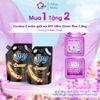  Combo 2 Túi Nước Giặt Xả SPY 1,5kg Ultra Clean Plus Khử Mùi, Lưu Hương Dài Lâu 