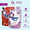  Combo 2 túi xả vải SPY 1.2L mix mùi, 5 công dụng trong 1, công nghệ hạt lưu hương, bền màu chống mốc, làm mềm vải 