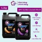  Nước Giặt Xả SPY 2 Trong 1 Ultra Clean Plus  Sạch Sâu, Thơm Lâu 5,2kg 