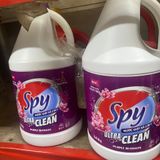 Nước giặt xả SPY màu TÍM 4,6kg dòng ULTRA CLEAN 2 trong 1 hương hoa Pháp trắng sạch vượt trội 