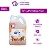  Nước rửa chén bát SPY hương Quế 2000ml thành phần thiên nhiên, an toàn, sạch nhanh dầu mỡ, mùi tanh 