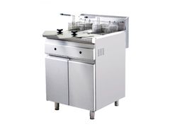 Bếp chiên nhúng đôi dùng gas có chân đứng Berjaya FSGDF 11D