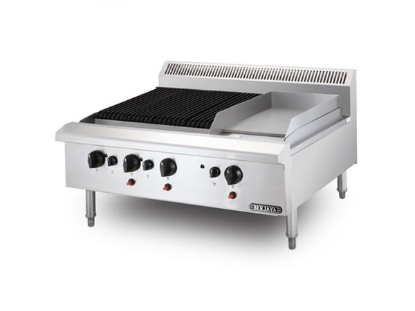 Bếp nướng nhân tạo có rán phẳng Berjaya CB3BGG1B-17