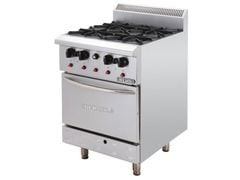 Bếp âu 4 họng có lò nướng Berjaya dùng gas DRO4-17