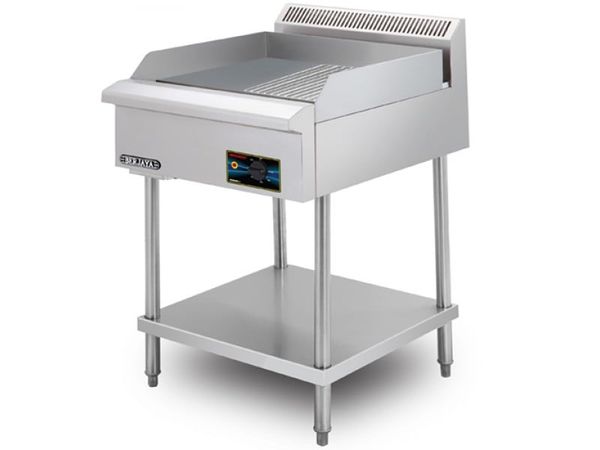 Bếp chiên nửa phẳng nửa nhám dùng điện Berjaya có chân đứng EG3500HRFS-17