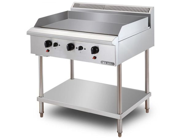 Bếp chiên phẳng  dùng gas Berjaya có chân đứng  GG3BFS-17