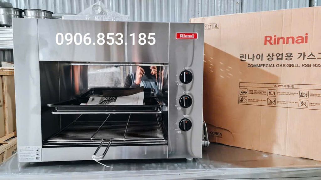Lò nướng Salamander  dùng gas Rinnai RSB-923N