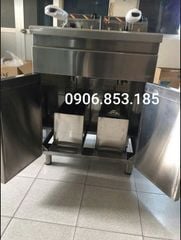 Bếp chiên nhúng đôi dùng điện Berjaya FSSDF12D