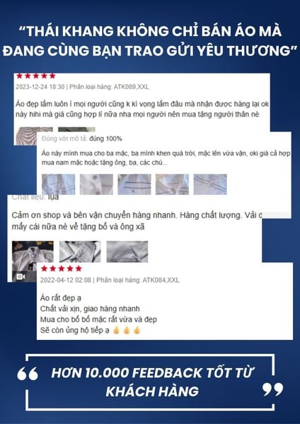 Quà tặng bố Thái Khang áo sơ mi quần kaki cotton trung niên lịch lãm món quà ý nghĩa dịp lễ sinh nhật, father' day