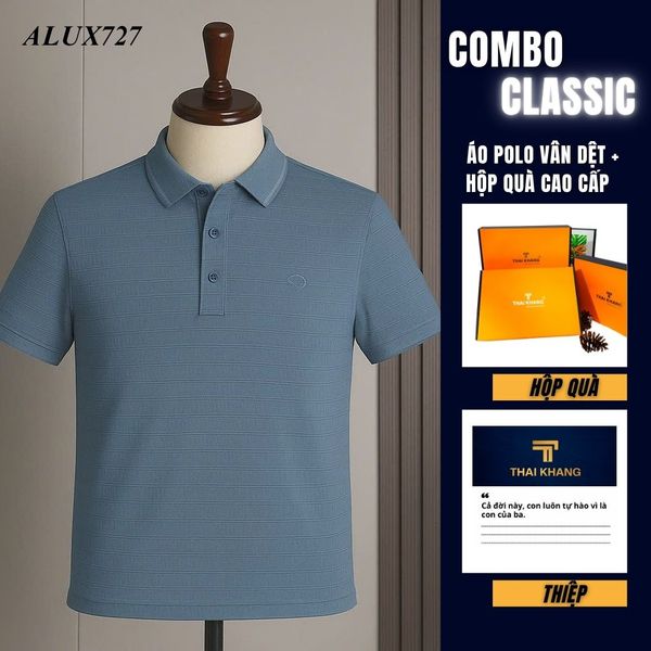 Quà tặng bố Thái Khang áo polo trung niên lịch lãm món quà ý nghĩa dịp lễ sinh nhật, father' day