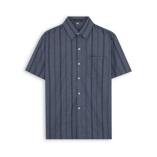 Áo sơ mi nam trung niên vải đũi sọc Thái Khang ADUI15