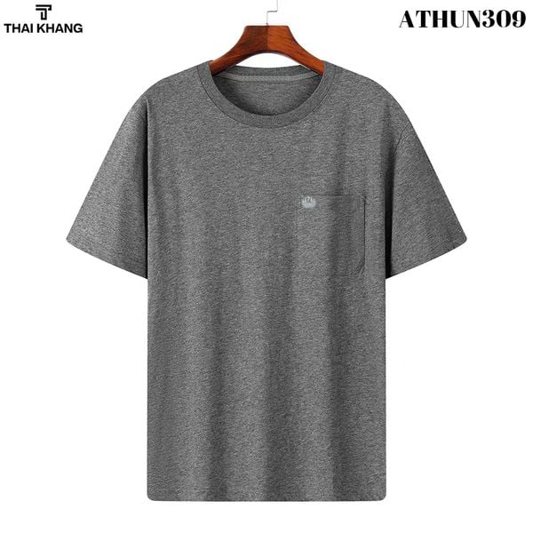 Áo thun nam trung niên cổ tròn THÁI KHANG vải TC 2 chiều ATHUN30