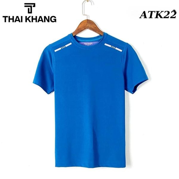 Áo thun nam cổ tròn thể thao THÁI KHANG vải thun lạnh co dãn ATK02