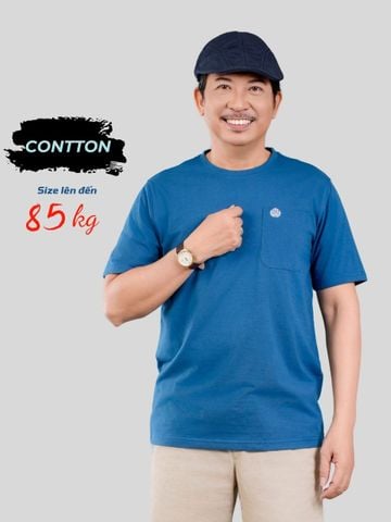 Áo thun nam trung niên cổ tròn THÁI KHANG vải TC 2 chiều ATHUN30