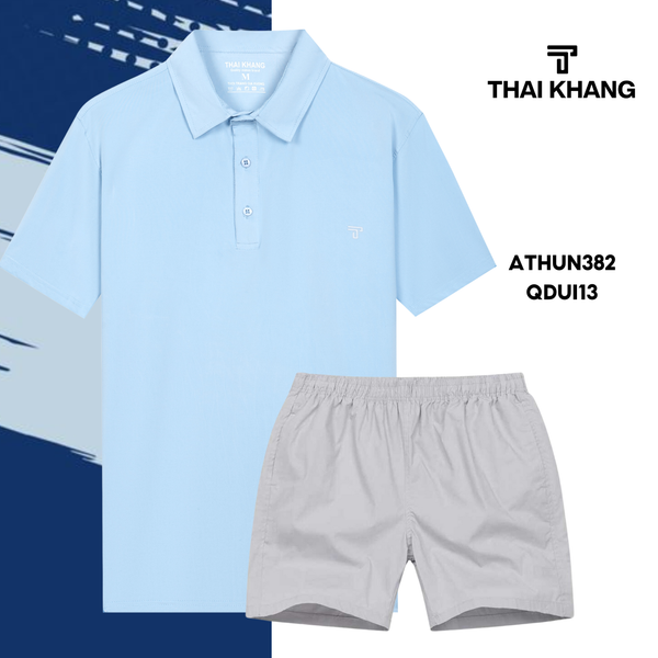 Bộ thể thao nam trung niên Thái Khang chất liệu vải thun lạnh  B01