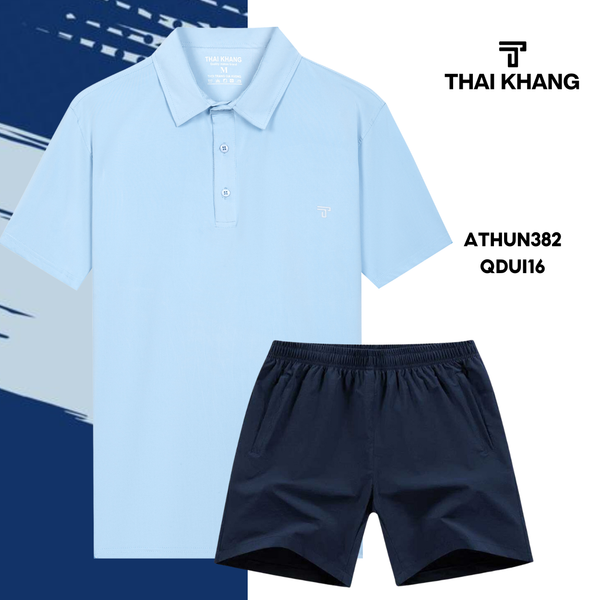 Bộ thể thao nam trung niên Thái Khang chất liệu vải thun lạnh  B01