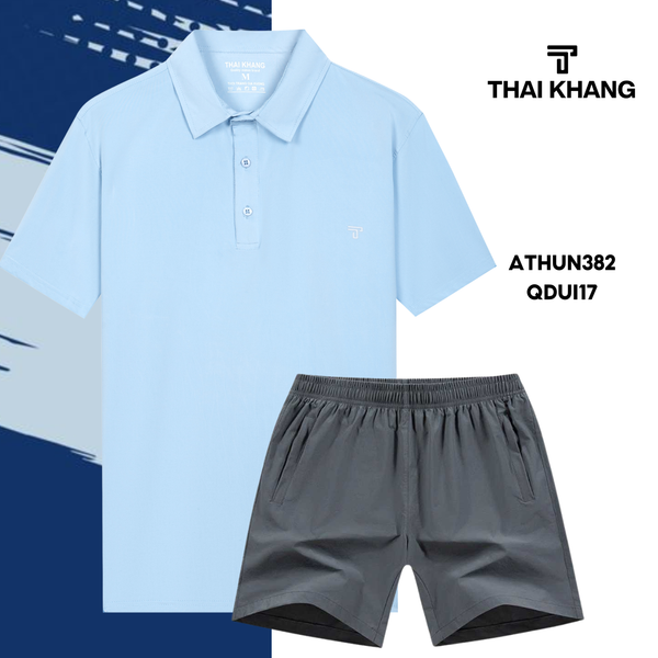 Bộ thể thao nam trung niên Thái Khang chất liệu vải thun lạnh  B01