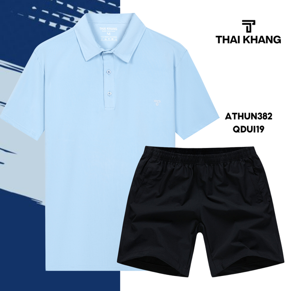 Bộ thể thao nam trung niên Thái Khang chất liệu vải thun lạnh  B01