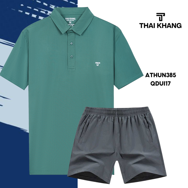 Bộ thể thao nam trung niên Thái Khang chất liệu vải thun lạnh  B01