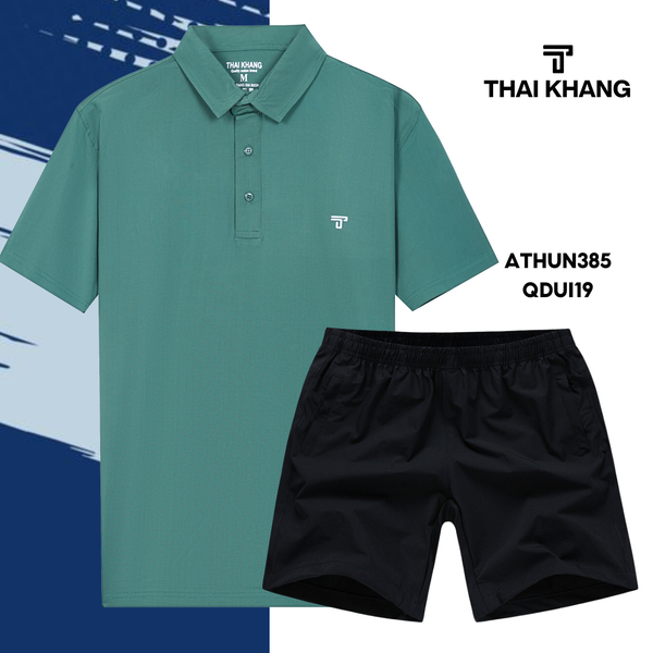 Bộ thể thao nam trung niên Thái Khang chất liệu vải thun lạnh  B01