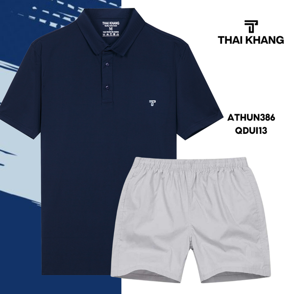 Bộ thể thao nam trung niên Thái Khang chất liệu vải thun lạnh  B01