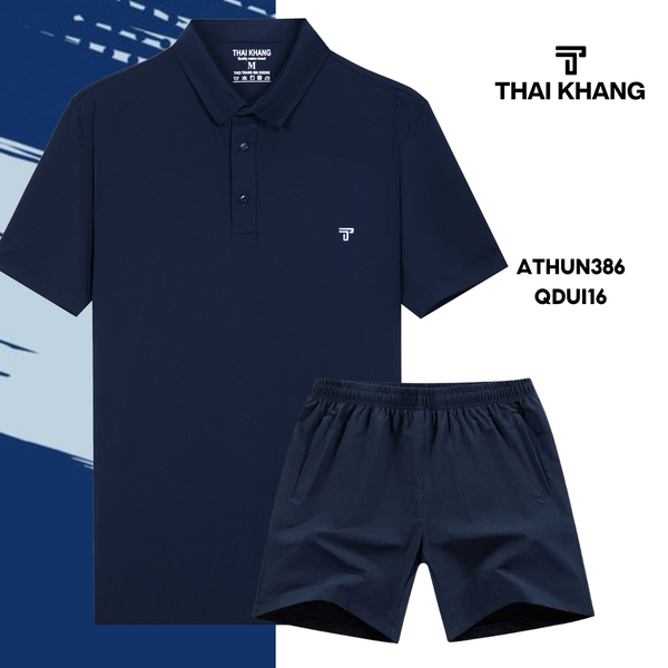 Bộ thể thao nam trung niên Thái Khang chất liệu vải thun lạnh  B01