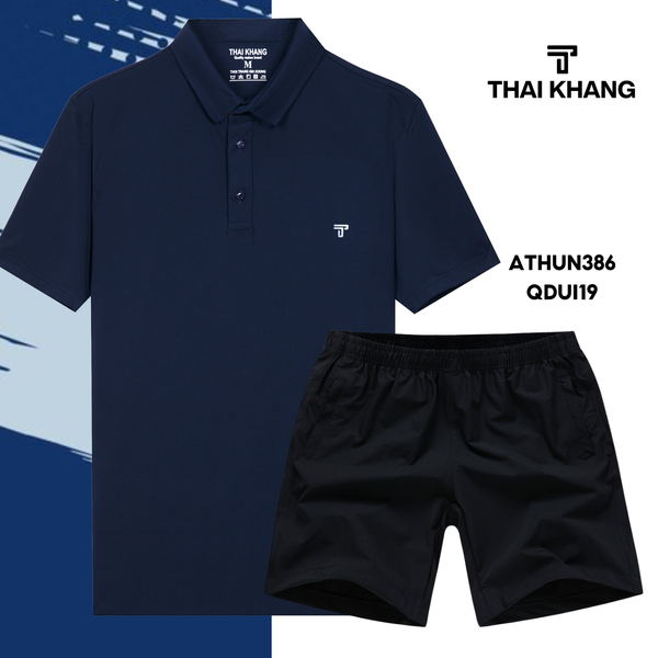 Bộ thể thao nam trung niên Thái Khang chất liệu vải thun lạnh  B01