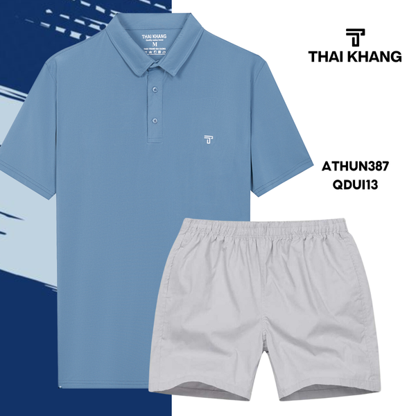 Bộ thể thao nam trung niên Thái Khang chất liệu vải thun lạnh  B01
