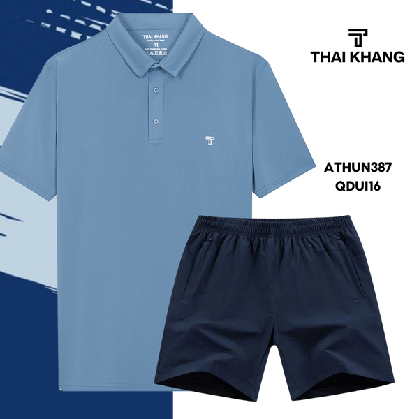 Bộ thể thao nam trung niên Thái Khang chất liệu vải thun lạnh  B01
