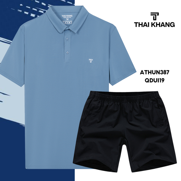 Bộ thể thao nam trung niên Thái Khang chất liệu vải thun lạnh  B01
