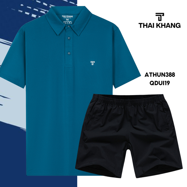 Bộ thể thao nam trung niên Thái Khang chất liệu vải thun lạnh  B01