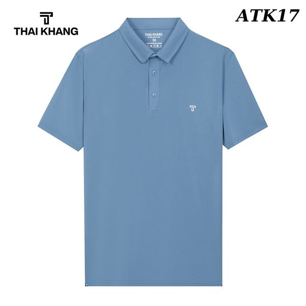 Áo polo nam trung niên Thái Khang vải thun lạnh mặc siêu mát ATK01