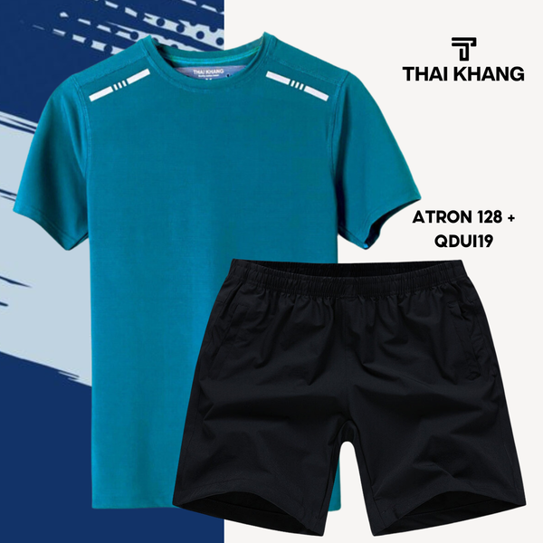 Bộ thể thao nam cổ tròn Thái Khang chất liệu vải thun lạnh B02