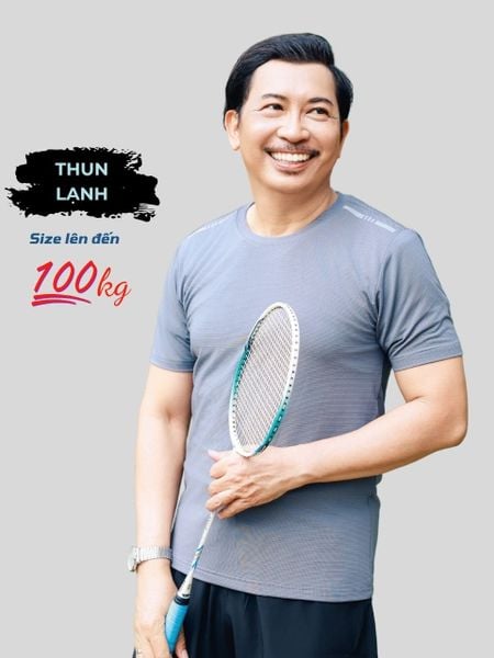 Áo thun nam cổ tròn thể thao THÁI KHANG vải thun lạnh co dãn ATK02