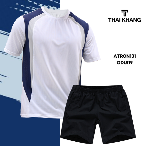 Bộ thể thao nam cổ tròn Thái Khang chất liệu vải thun lạnh B03