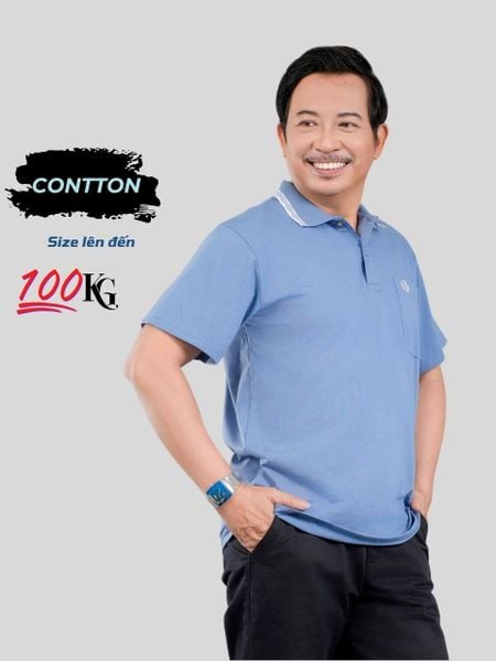 Áo thun nam trung niên vải cotton Thái Khang ATK06