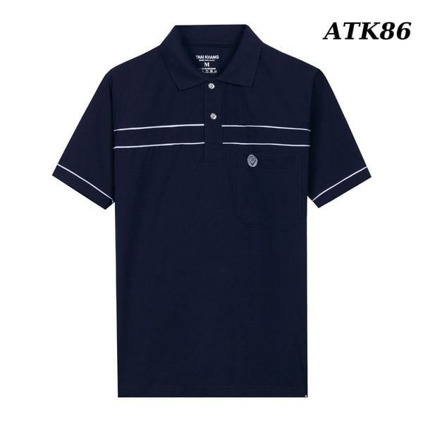Áo polo nam trung niên có cổ vải cotton ATK08