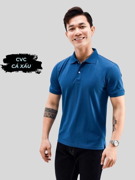 Áo polo nam THÁI KHANG vải CVC cá sấu kháng khuẩn ATK14