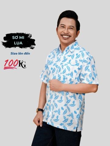 Áo sơ mi nam ngắn tay trung niên vải lụa ATK21