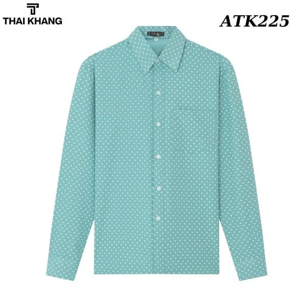 Áo sơ mi nam dài tay trung niên THÁI KHANG vải lụa ATK22