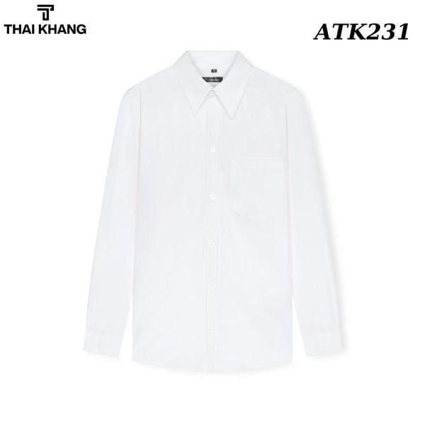 Áo sơ mi nam công sở dài tay cao cấp Thái Khang vải lụa ATK23