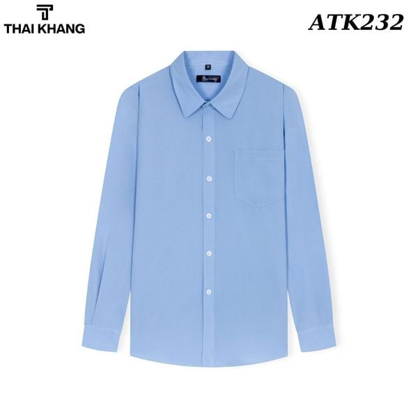 Áo sơ mi nam công sở dài tay cao cấp Thái Khang vải lụa ATK23