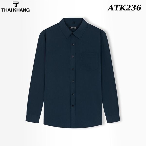 Áo sơ mi nam công sở dài tay cao cấp Thái Khang vải lụa ATK23