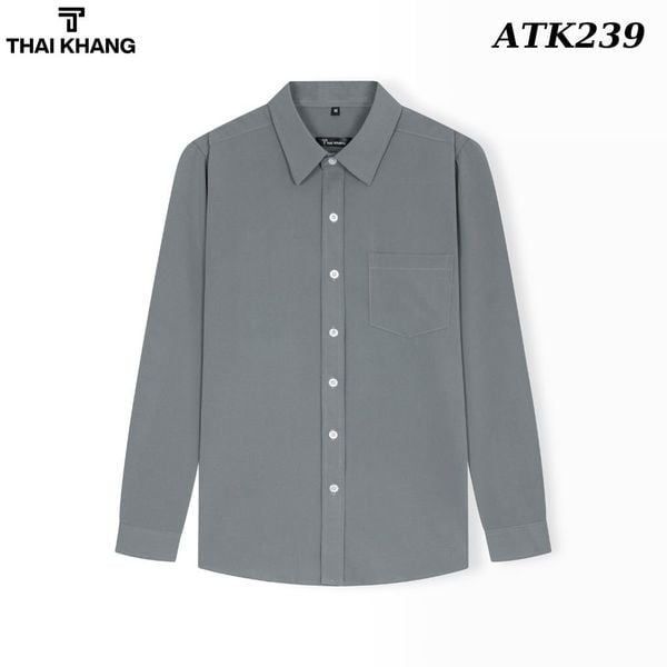 Áo sơ mi nam công sở dài tay cao cấp Thái Khang vải lụa ATK23