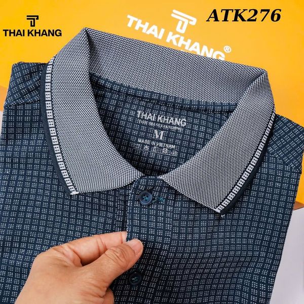 Áo polo trung niên Thái Khang vải cotton hồ lạnh siêu mát ATK27