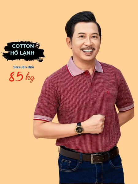 Áo polo trung niên Thái Khang vải cotton hồ lạnh siêu mát ATK27