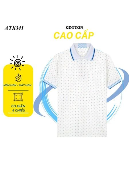 Áo polo nam trung niên Thái Khang cổ bẻ vải cotton ATK34
