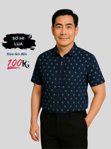 Áo sơ mi trung niên họa tiết Thái Khang ATK37