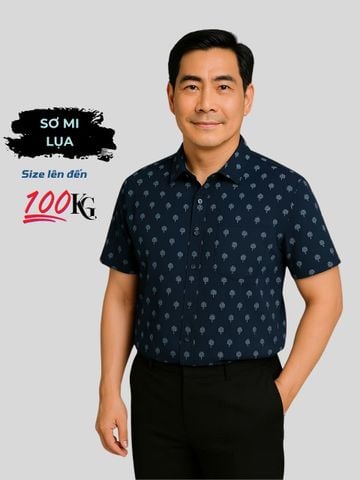 Áo sơ mi trung niên họa tiết Thái Khang ATK37