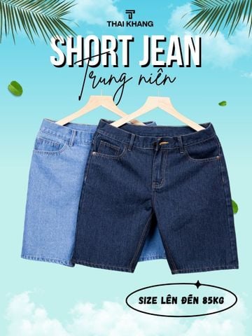Quần short jean nam trung niên Thái Khang QUAN05